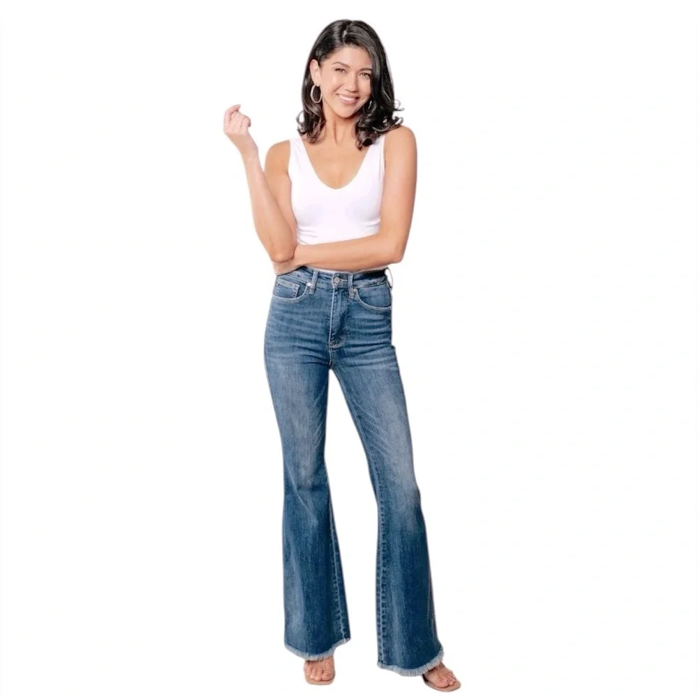 Judy Blue Miley High Waist Wide Flare - Picture 3 of 16